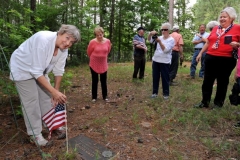 DAR at Lewis Stowers Grave