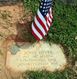 John Biffle Grave with Flag